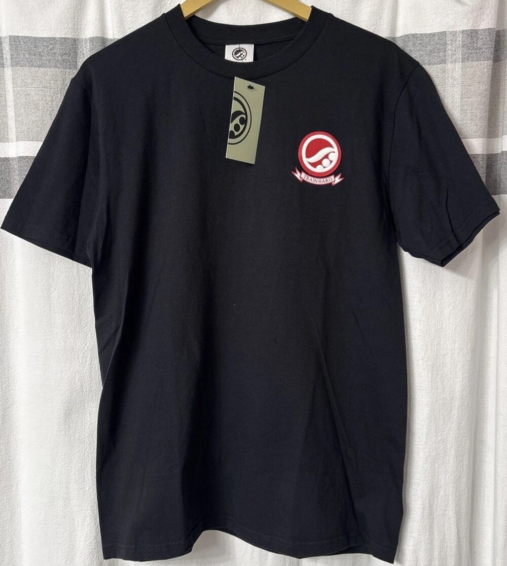NWT Shoyoroll Logo Tee Shirt Mens Medium BJJ Jiujitsu Black Red Train Hard S/S